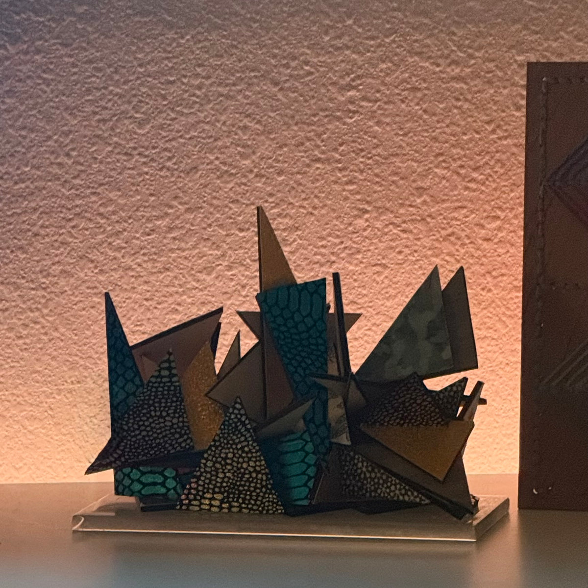 The Architecture of Chaos | Wood & Fabric Sculpture | One of One