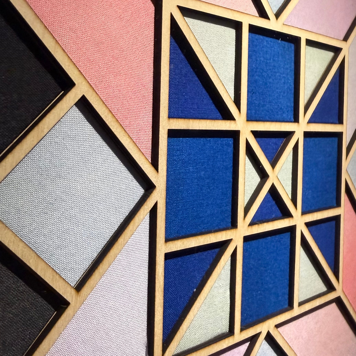 Harmony: Laser Cut Wood Quilt-Like Wall Art | Framed Wall Art | One of One